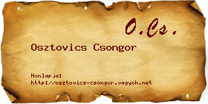 Osztovics Csongor névjegykártya